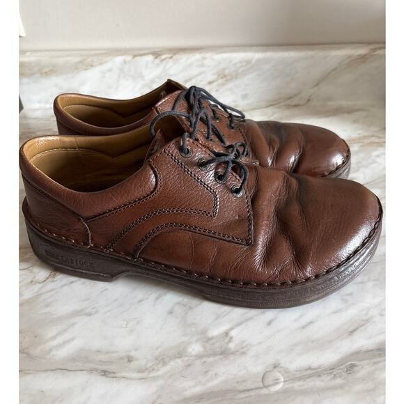 Birkenstock Brown Leather Oxford Comfort Shoes Size 12 Made in Germany Lace Up main image 6